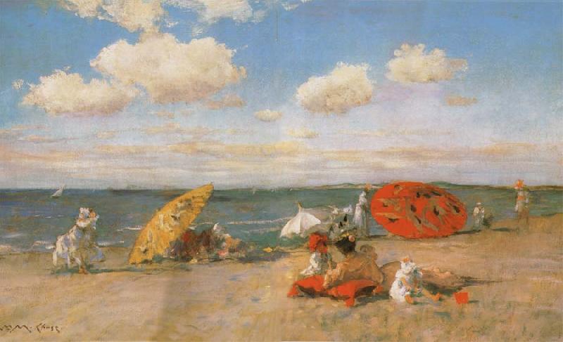 William Merrit Chase At the Seaside France oil painting art